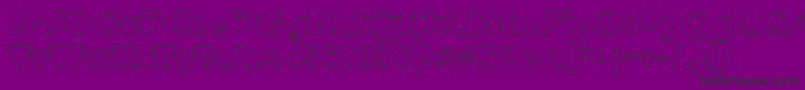 StaffordoutlineRegular-Schriftart – Schwarze Schriften auf violettem Hintergrund