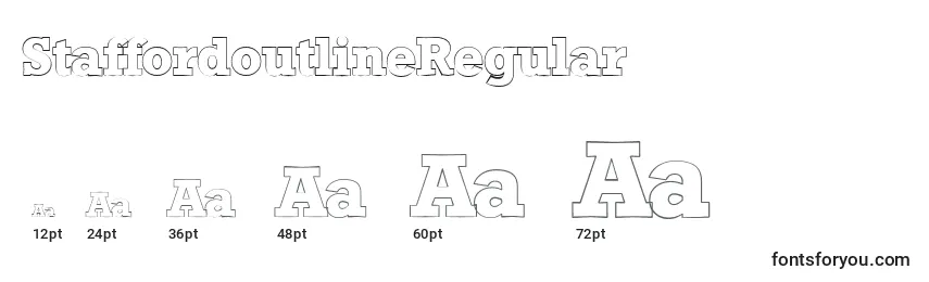 StaffordoutlineRegular Font Sizes