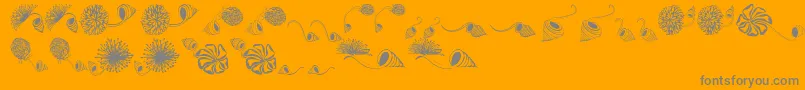 Dingsprinklepersonaluse Font – Gray Fonts on Orange Background