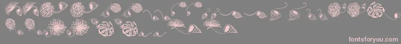 Dingsprinklepersonaluse Font – Pink Fonts on Gray Background