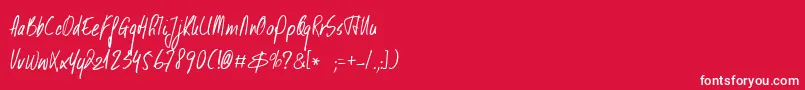 Подробнее о шрифте DkKusukusu Шрифт DkKusukusu – белые шрифты на красном фоне
