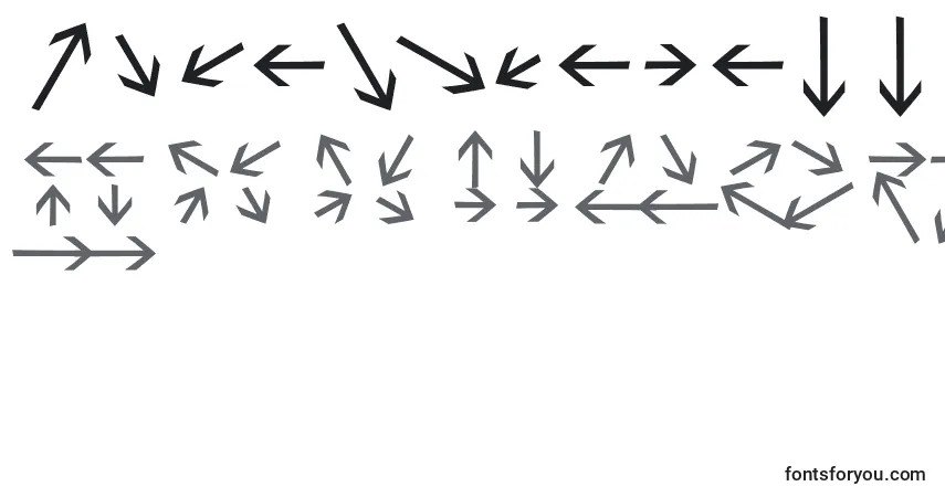 Шрифт Sebastianarrrowstextbold – алфавит, цифры, специальные символы