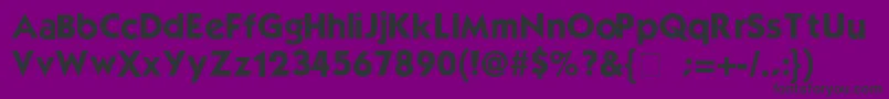 Mouser Font – Black Fonts on Purple Background