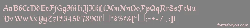 CobbleaRegular Font – Pink Fonts on Gray Background