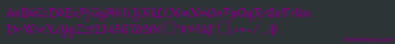 CobbleaRegular Font – Purple Fonts on Black Background