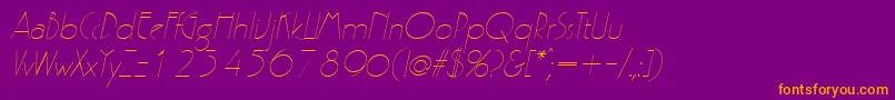 fuente GatsbyItalic – Fuentes Naranjas Sobre Fondo Morado