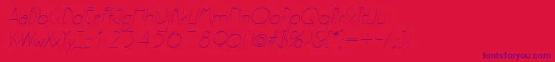 Шрифт GatsbyItalic – фиолетовые шрифты на красном фоне