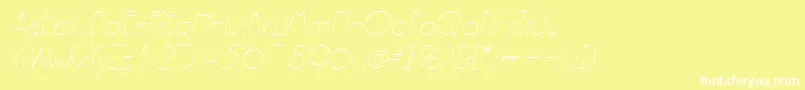 fuente GatsbyItalic – Fuentes Blancas Sobre Fondo Amarillo