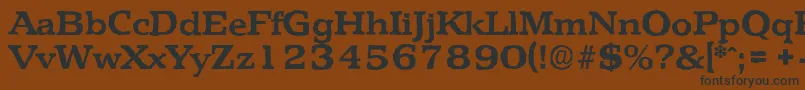 PenthouseantiqueBold Font – Black Fonts on Brown Background