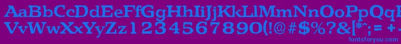Шрифт PenthouseantiqueBold – синие шрифты на фиолетовом фоне