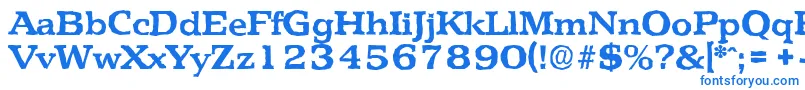 フォントPenthouseantiqueBold – 白い背景に青い文字