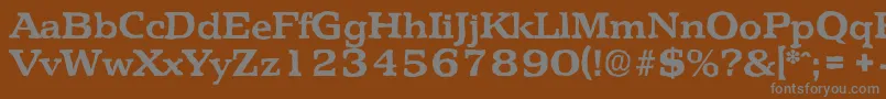 Шрифт PenthouseantiqueBold – серые шрифты на коричневом фоне