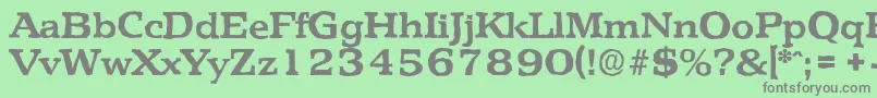 PenthouseantiqueBold Font – Gray Fonts on Green Background