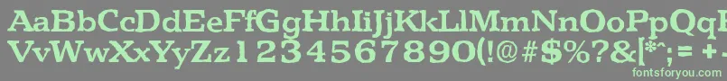 PenthouseantiqueBold Font – Green Fonts on Gray Background
