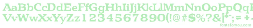 PenthouseantiqueBold Font – Green Fonts on White Background