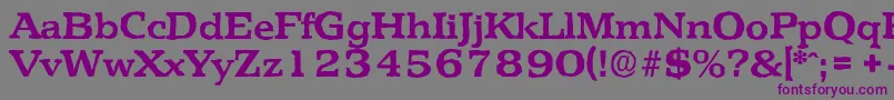Шрифт PenthouseantiqueBold – фиолетовые шрифты на сером фоне