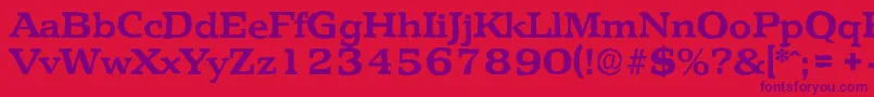 PenthouseantiqueBold-fontti – violetit fontit punaisella taustalla