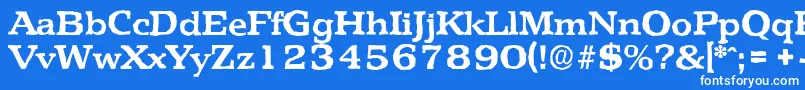 PenthouseantiqueBold Font – White Fonts on Blue Background