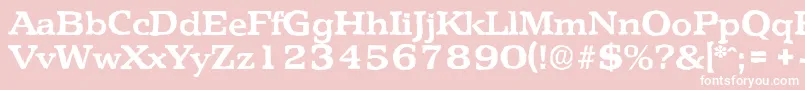 PenthouseantiqueBold Font – White Fonts on Pink Background