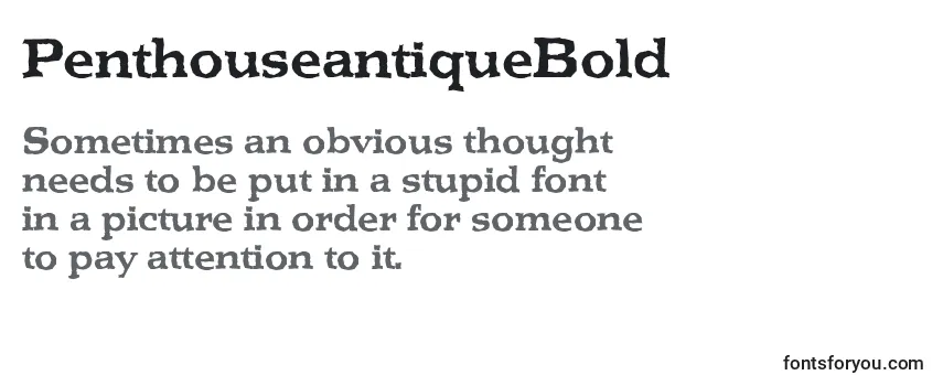 PenthouseantiqueBold Font
