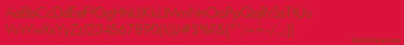 Futurali Font – Brown Fonts on Red Background
