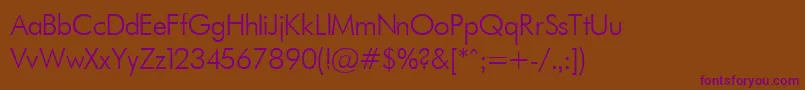 Futurali Font – Purple Fonts on Brown Background