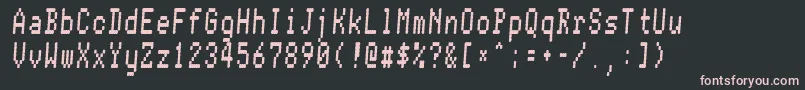 Шрифт Conmanfat – розовые шрифты на чёрном фоне