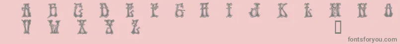 HendrixDemo-Schriftart – Graue Schriften auf rosa Hintergrund