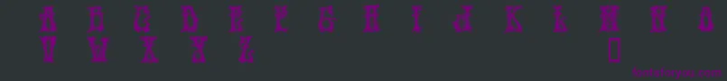 Шрифт HendrixDemo – фиолетовые шрифты на чёрном фоне