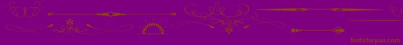 ThereCanOnlyBeOneBeaverImIt Font – Brown Fonts on Purple Background