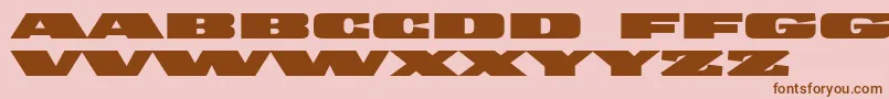 Więcej informacji o czcionce Banknote1948Reduced Czcionka Banknote1948Reduced – brązowe czcionki na różowym tle
