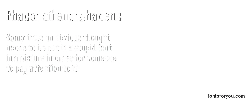 Fhacondfrenchshadenc Font