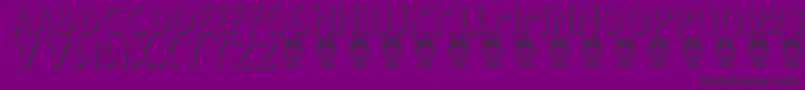 Indahpapuaku Font – Black Fonts on Purple Background