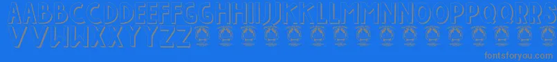 More about Indahpapuaku Font Indahpapuaku Font – Gray Fonts on Blue Background