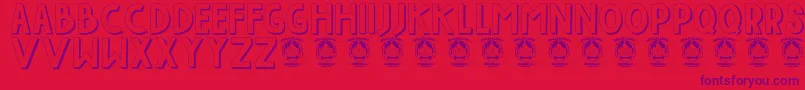 Indahpapuaku Font – Purple Fonts on Red Background