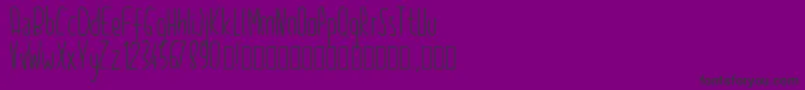 Pw2015-Schriftart – Schwarze Schriften auf violettem Hintergrund