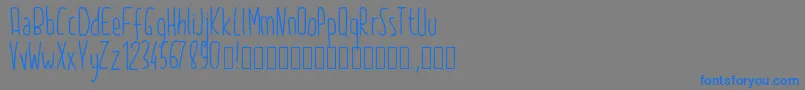 Pw2015 Font – Blue Fonts on Gray Background