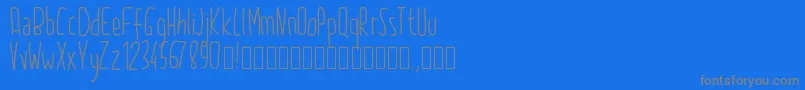 フォントPw2015 – 青い背景に灰色の文字