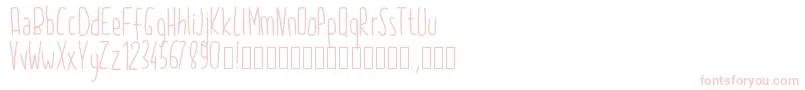 Шрифт Pw2015 – розовые шрифты на белом фоне