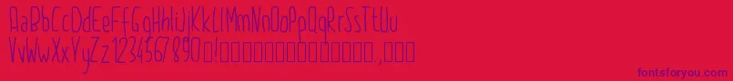 Шрифт Pw2015 – фиолетовые шрифты на красном фоне