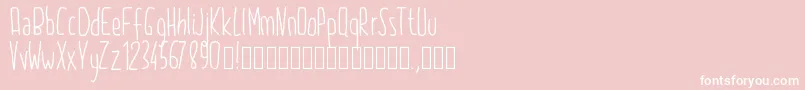 Pw2015-Schriftart – Weiße Schriften auf rosa Hintergrund