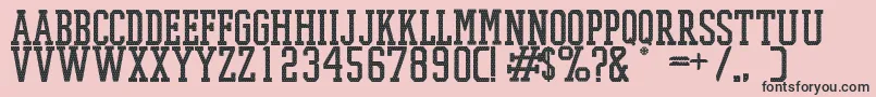 Promeshmesh Font – Black Fonts on Pink Background