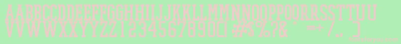 Promeshmesh Font – Pink Fonts on Green Background