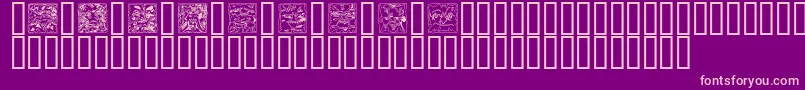 MythagoOutline Font – Pink Fonts on Purple Background