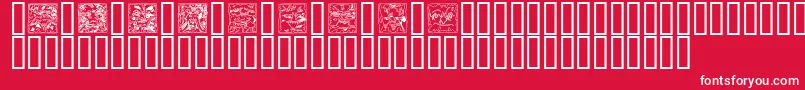 MythagoOutline Font – White Fonts on Red Background