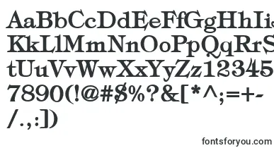  TypographyTimesBold font