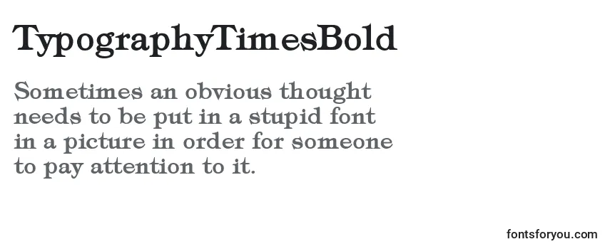 TypographyTimesBold Font