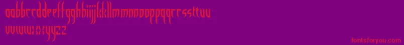 Eldiablo Font – Red Fonts on Purple Background