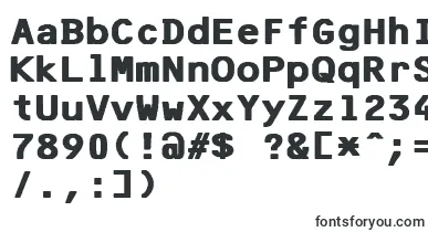  F25BankPrinterBold font