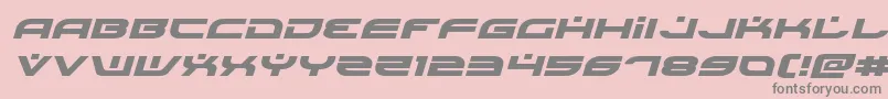 Battlefieldv4expandital Font – Gray Fonts on Pink Background